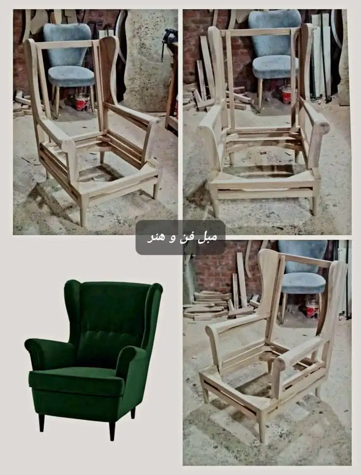 سازنده کلاف مبل تمام راش| خدمات حرفه‌ای طراحی، ساخت، رویه‌کوبی و رنگ‌کاری مبل | فن و هنر ایران